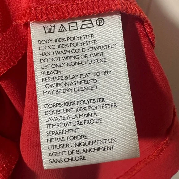 Cooperative Sleeveless Mini Dress Shift Dress Womens Large Red Colorblock Y2K - Picture 3 of 6